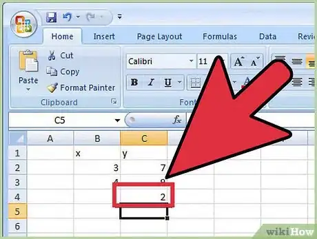 Immagine titolata Calculate Slope in Excel Step 5