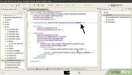 Immagine titolata Execute HTTP POST Requests in Android Step 1