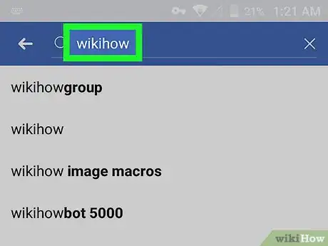 Immagine titolata Share a Facebook Page on Android Step 3