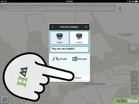 Immagine titolata Report Police Activity in Your Area Using Waze on iPhone Step 5