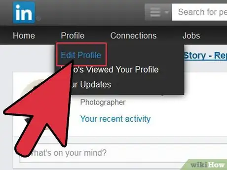 Immagine titolata Edit Your Profile on LinkedIn Step 2