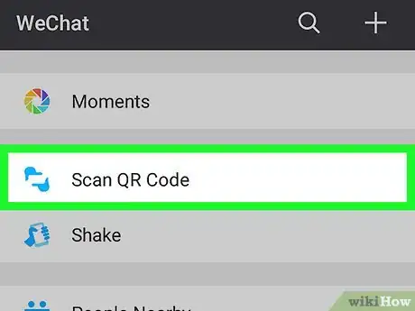 Immagine titolata Scan a QR Code on WeChat on Android Step 3