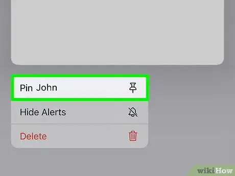 Immagine titolata Pin a Text Message Conversation in iMessage Step 3