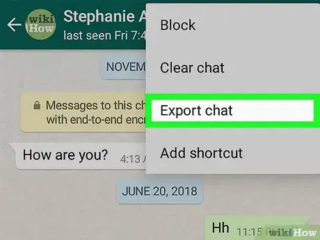 Immagine titolata Share a Whatsapp Chat on Android Step 6