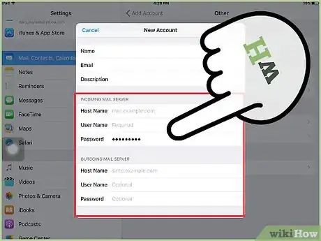 Immagine titolata Set up Email on an iPad Step 18