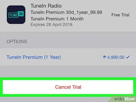 Immagine titolata Cancel Tunein Radio on iPhone or iPad Step 8