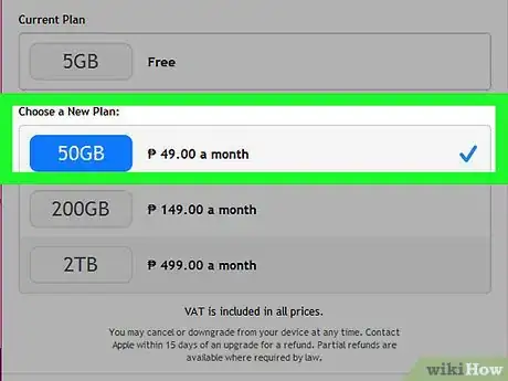 Immagine titolata Change Your iCloud Storage Plan Step 22