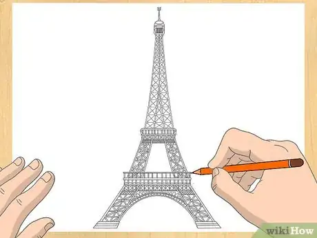 Immagine titolata Draw the Eiffel Tower Step 6