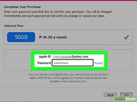 Immagine titolata Change Your iCloud Storage Plan Step 24