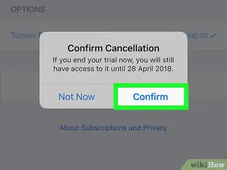 Immagine titolata Cancel Tunein Radio on iPhone or iPad Step 9