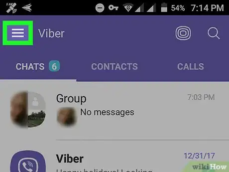 Immagine titolata Log Out of Viber on Android Step 2