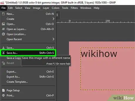 Immagine titolata Create an Animated GIF Image with GIMP Step 12