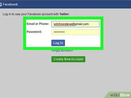 Immagine titolata Link Twitter to Facebook Step 6