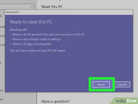 Immagine titolata Reset Your Computer Step 5