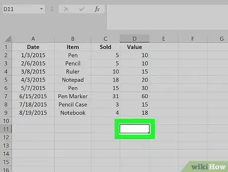 Immagine titolata Count Number of Occurrences in Excel Step 2