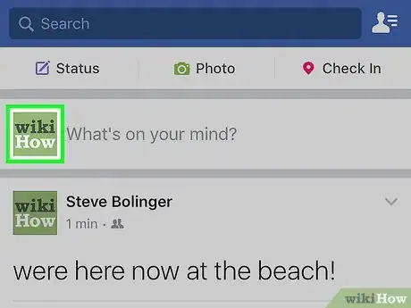 Immagine titolata Make a Facebook Post Public Step 2