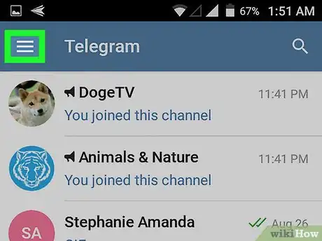 Immagine titolata Hide Last Seen on Telegram on Android Step 2
