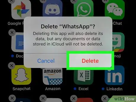 Immagine titolata Uninstall WhatsApp on iPhone or iPad Step 3