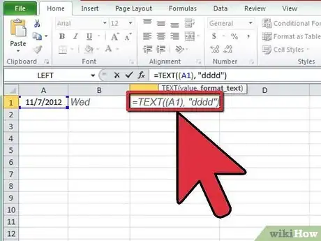 Immagine titolata Calculate the Day of the Week in Excel Step 3