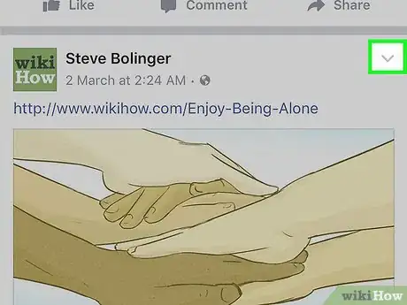 Immagine titolata Make a Facebook Post Public Step 3
