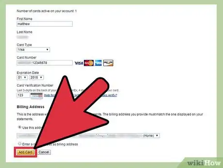 Immagine titolata Add a Credit Card to a PayPal Account Step 4