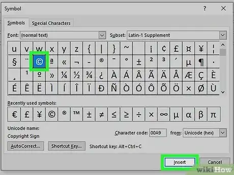Immagine titolata Insert Symbols in Emails Step 6