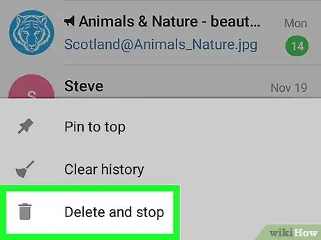 Immagine titolata Remove a Telegram Bot on Android Step 3