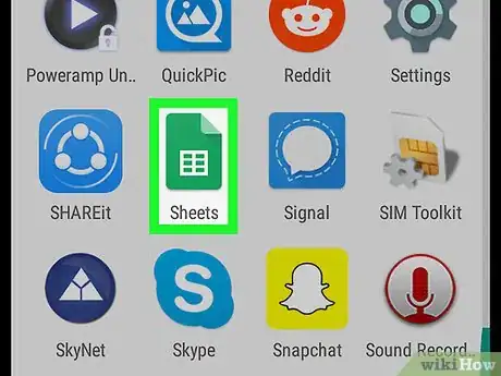 Immagine titolata Unhide Rows on Google Sheets on Android Step 1