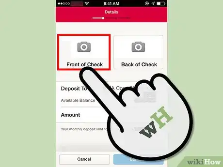 Immagine titolata Deposit Checks With the Bank of America iPhone App Step 4