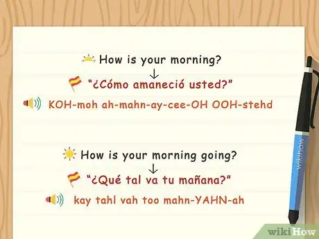 Immagine titolata Say Good Morning in Spanish Step 9