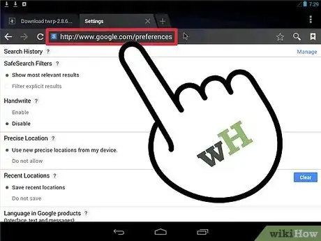 Immagine titolata Disable Google Safe Search on Android Step 7