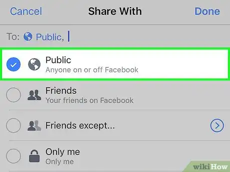 Immagine titolata Make a Facebook Post Public Step 9