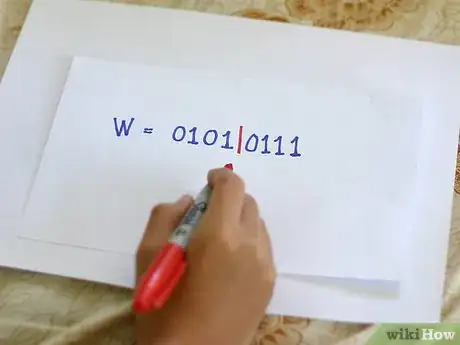 Immagine titolata Convert Binary to Hexadecimal Step 1