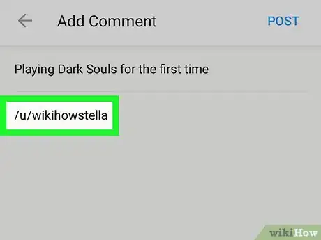 Immagine titolata Link to a User on Reddit on Android Step 5