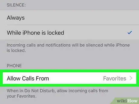 Immagine titolata Block All Incoming Calls on iPhone or iPad Step 4