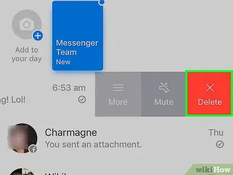 Immagine titolata Delete a Conversation on Facebook Messenger Step 4