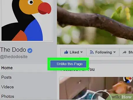 Immagine titolata Unlike Something on Facebook Step 13