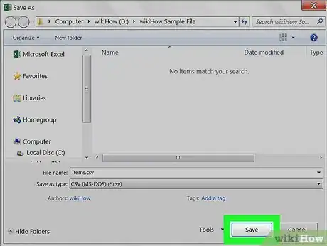 Immagine titolata Convert Excel to CSV on PC or Mac Step 7