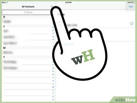 Immagine titolata Add Contacts to an iPad Step 2