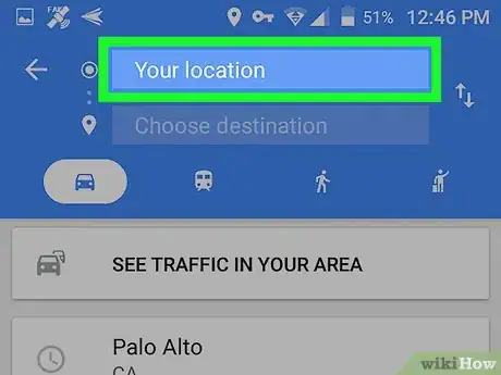 Immagine titolata Change the Route on Google Maps on Android Step 3