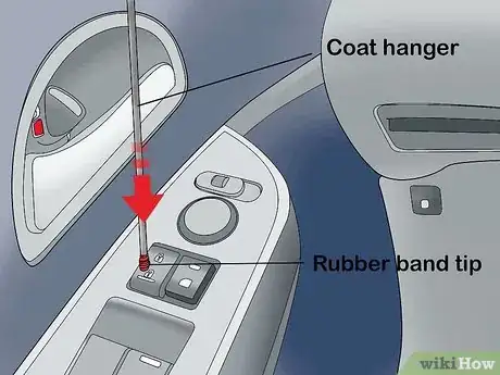 Immagine titolata Use a Coat Hanger to Break Into a Car Step 6