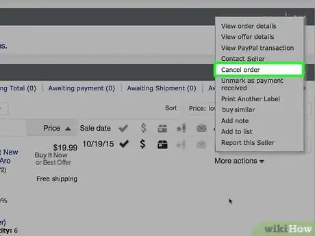 Immagine titolata Cancel an Order on eBay Step 6