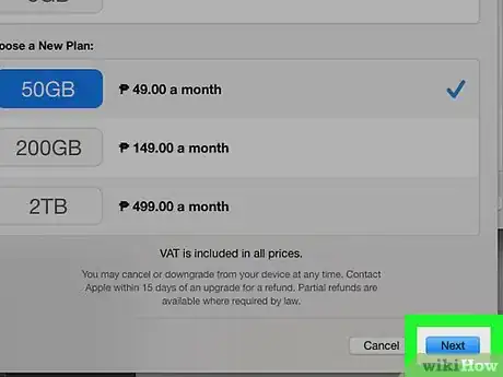 Immagine titolata Change Your iCloud Storage Plan Step 15