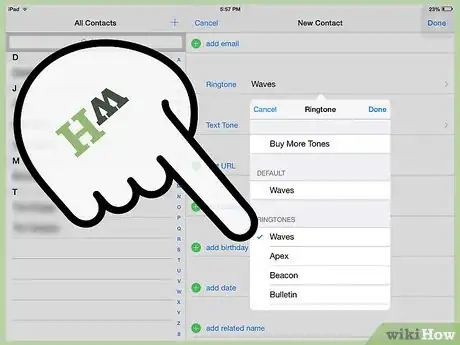 Immagine titolata Add Contacts to an iPad Step 6