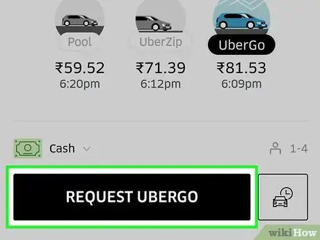 Immagine titolata Share Your Location on Uber Step 6