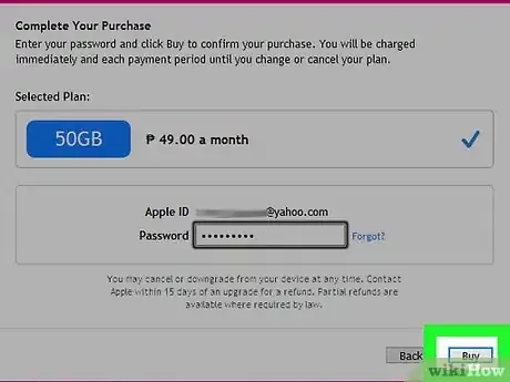 Immagine titolata Change Your iCloud Storage Plan Step 25