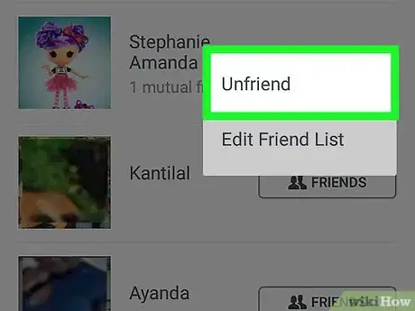 Immagine titolata Edit Your Friends List on the Facebook App on Android Step 13
