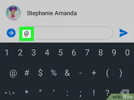 Immagine titolata Tag Someone in Facebook Messenger on Android Step 3