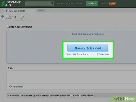 Immagine titolata Get Noticed on deviantArt Step 1