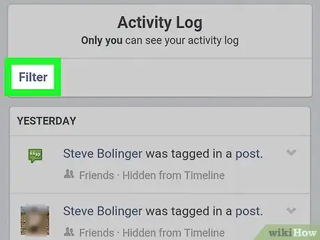 Immagine titolata Delete All Old Facebook Posts on Android Step 5
